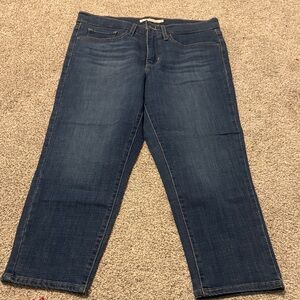 Levi's Straight Leg Men's Jeans in Dark Blue Denim